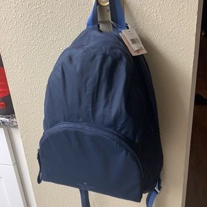 NWT- Kate Spade Arya Medium nightcap ( Blue ) Nylon Packable Backpack Bag
